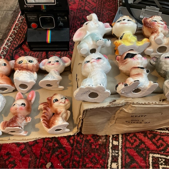 Set of Japan ceramic collectible animals- DEAD STOCK IN BOX - cute and rare! - Picture 2 of 2